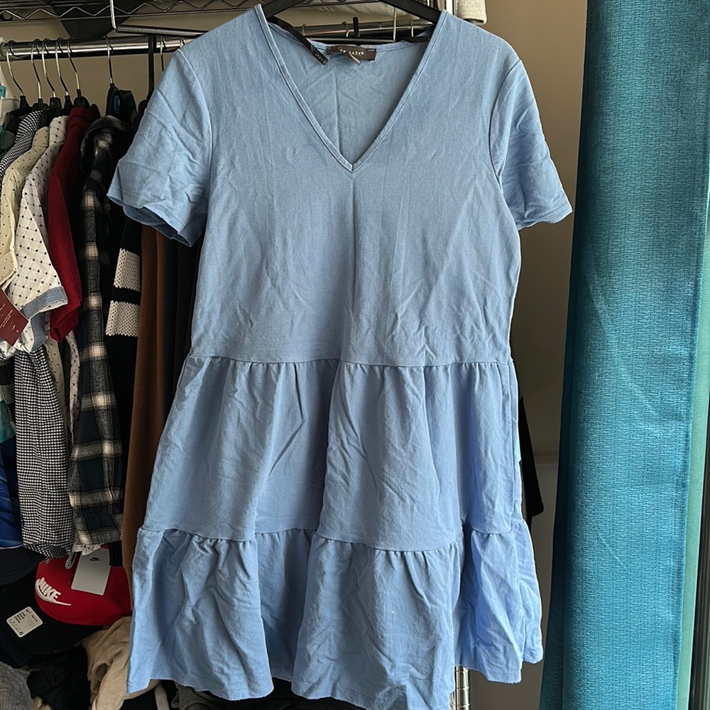 Blue mini dress